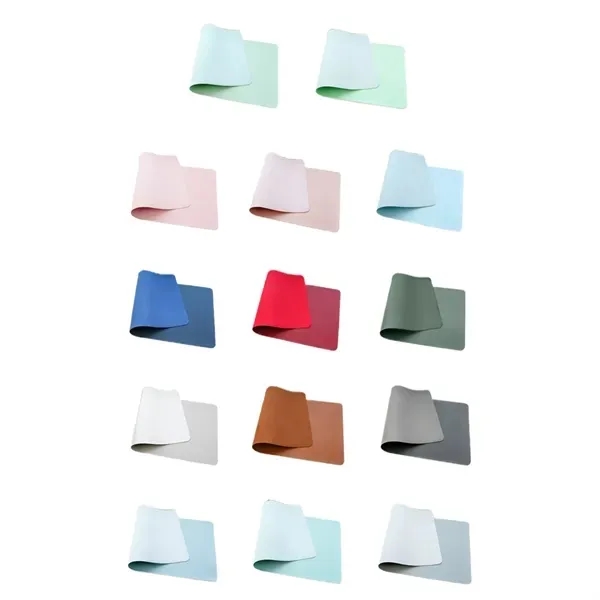 Leather Desk Blotter Pad with Waterproof Mat for Office 2