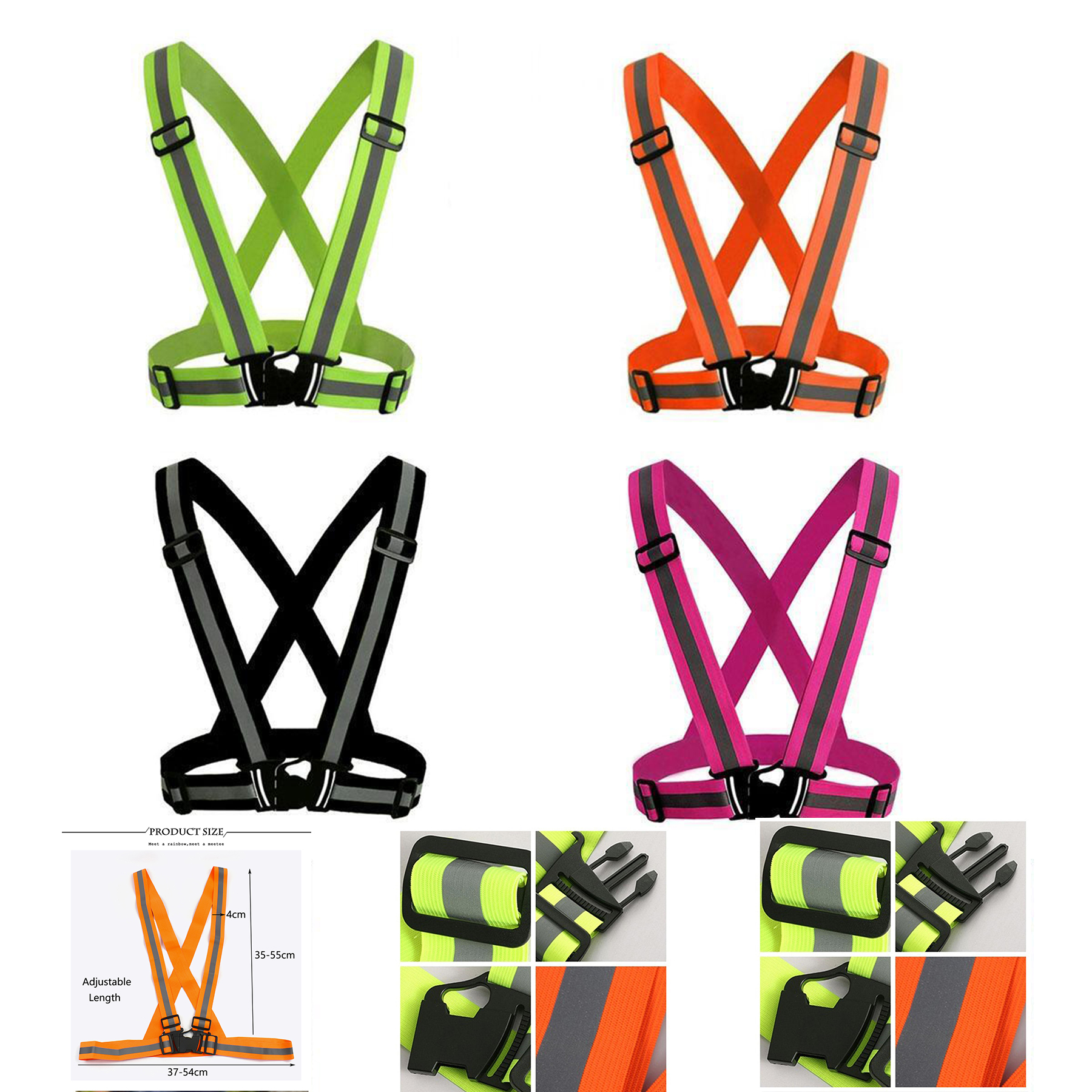 Unisex Night Running Suspender Reflective 2