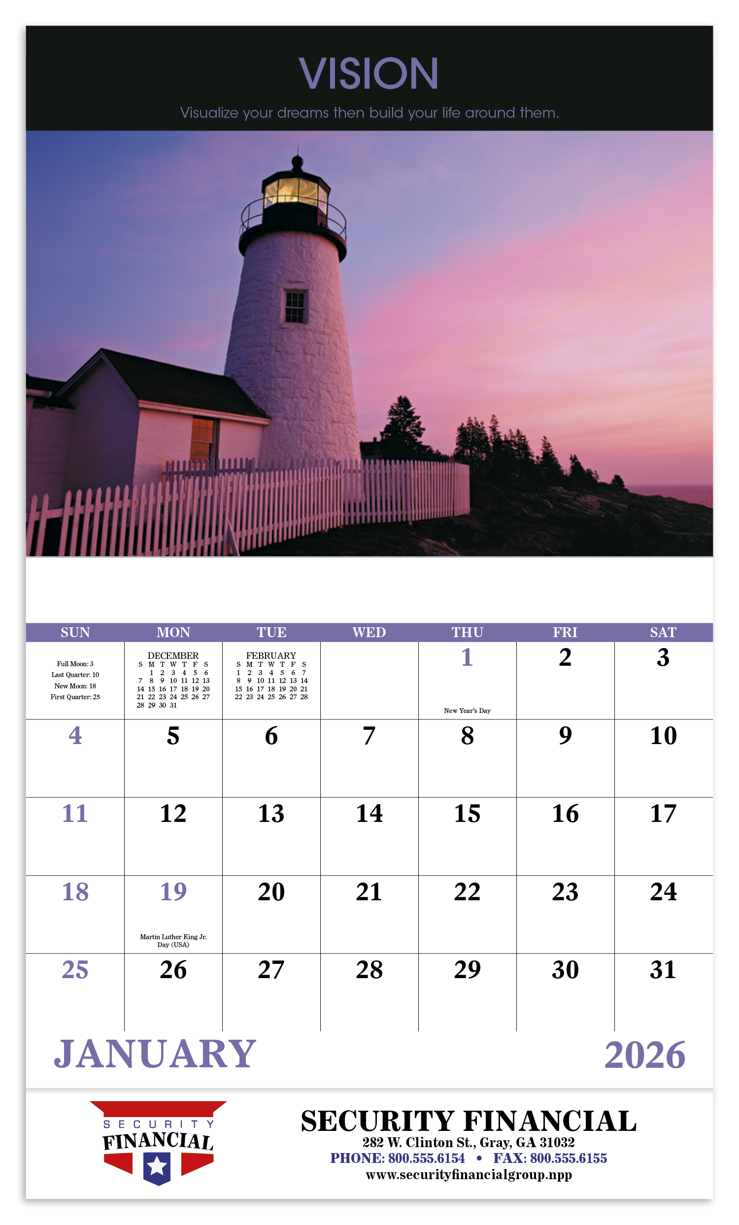 Good Value™ Motivations - Stapled Calendar 37