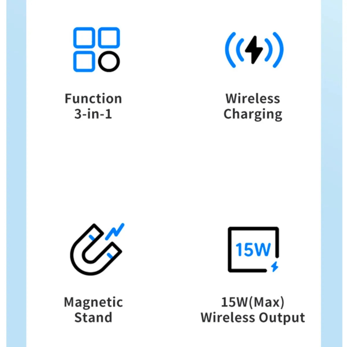 3in1 Wireless Charging Station Multiple Devices Fast Charger 6