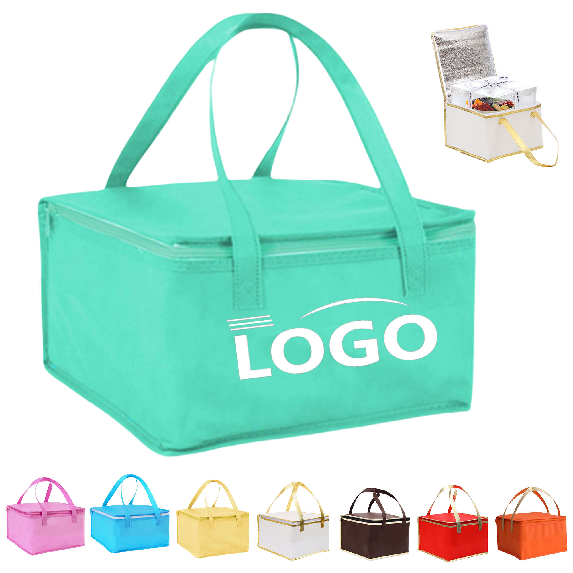 Thickened Non-Woven Thermal Insulation Grocery Picnic Cooler Bag 7