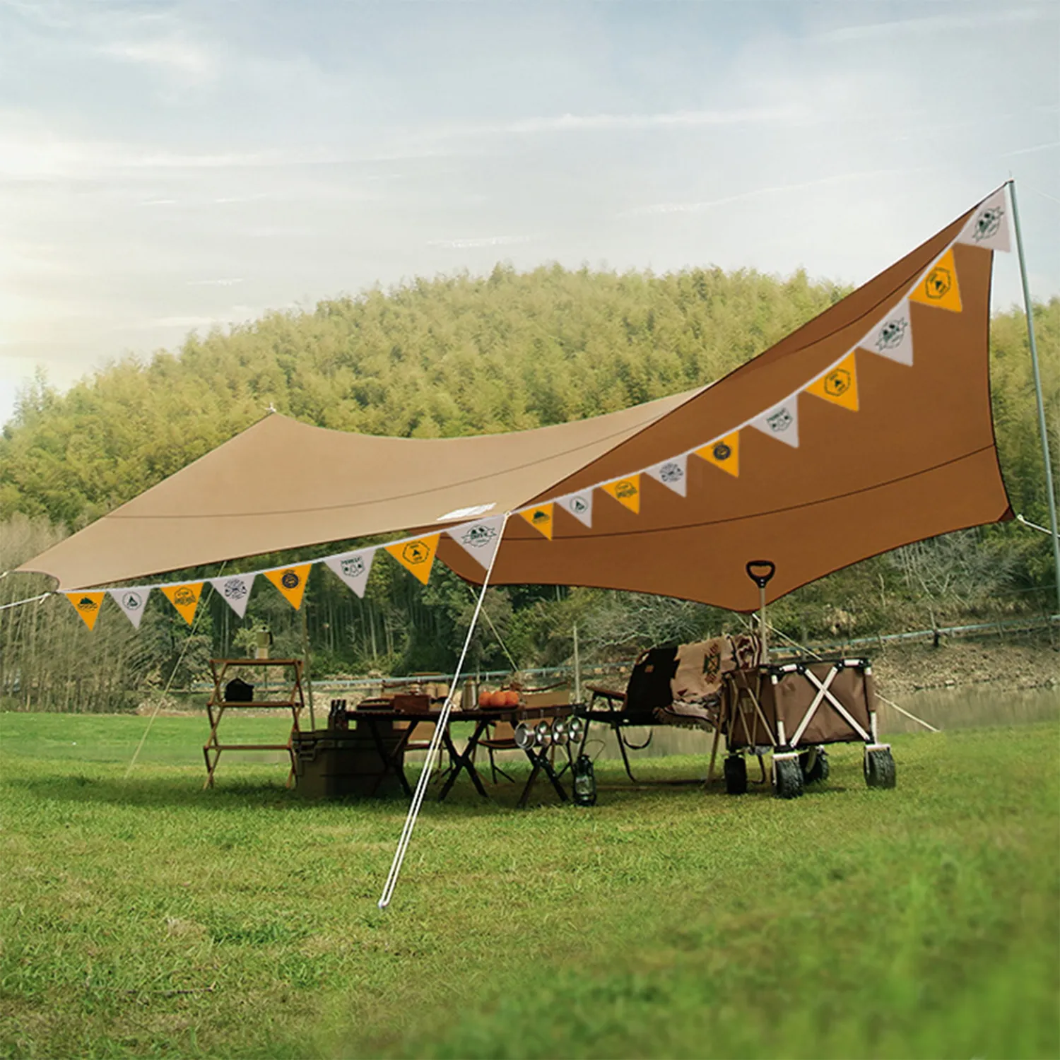 23ft Banner String with 25 Small Flags 4