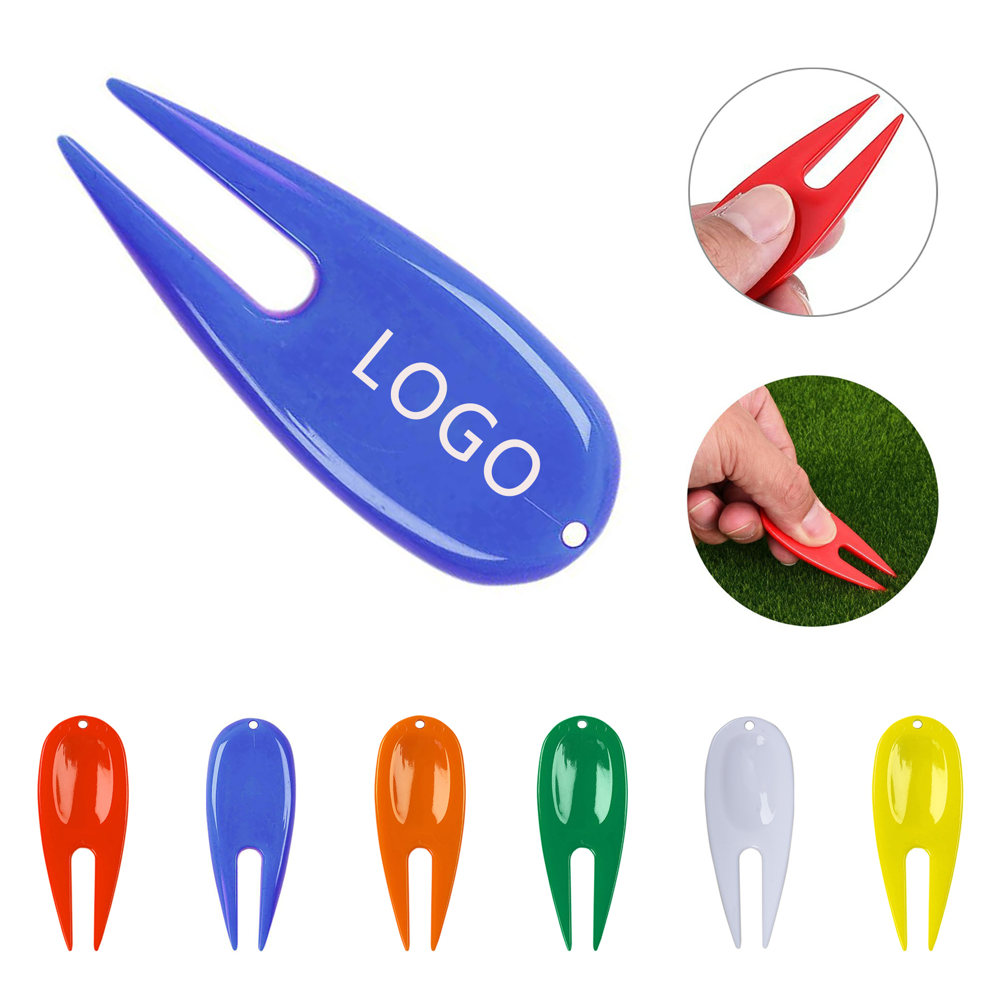 Plastic Golf Divot Repair Tool Ball Marker 2