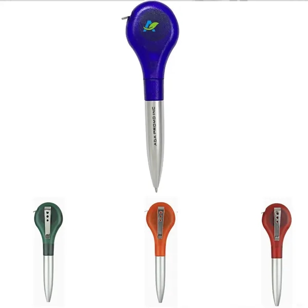 2 in 1 Retractable Tape Measure Ruler Writing Ballpoint Pen