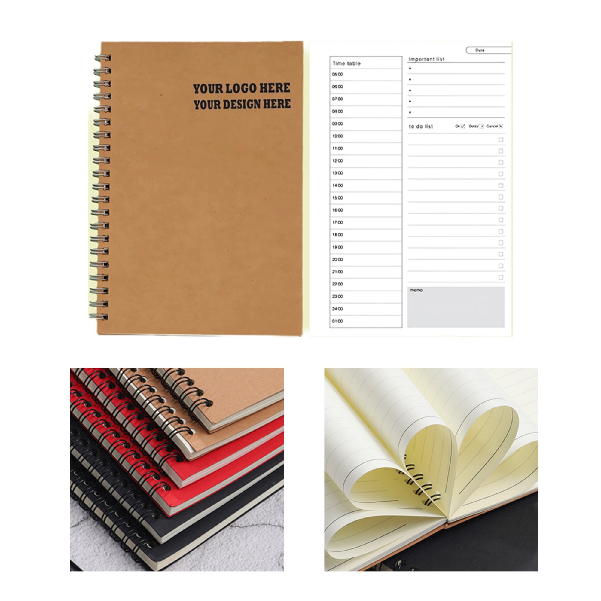 Stylish Pages Kraft To - do List Notebooks 2