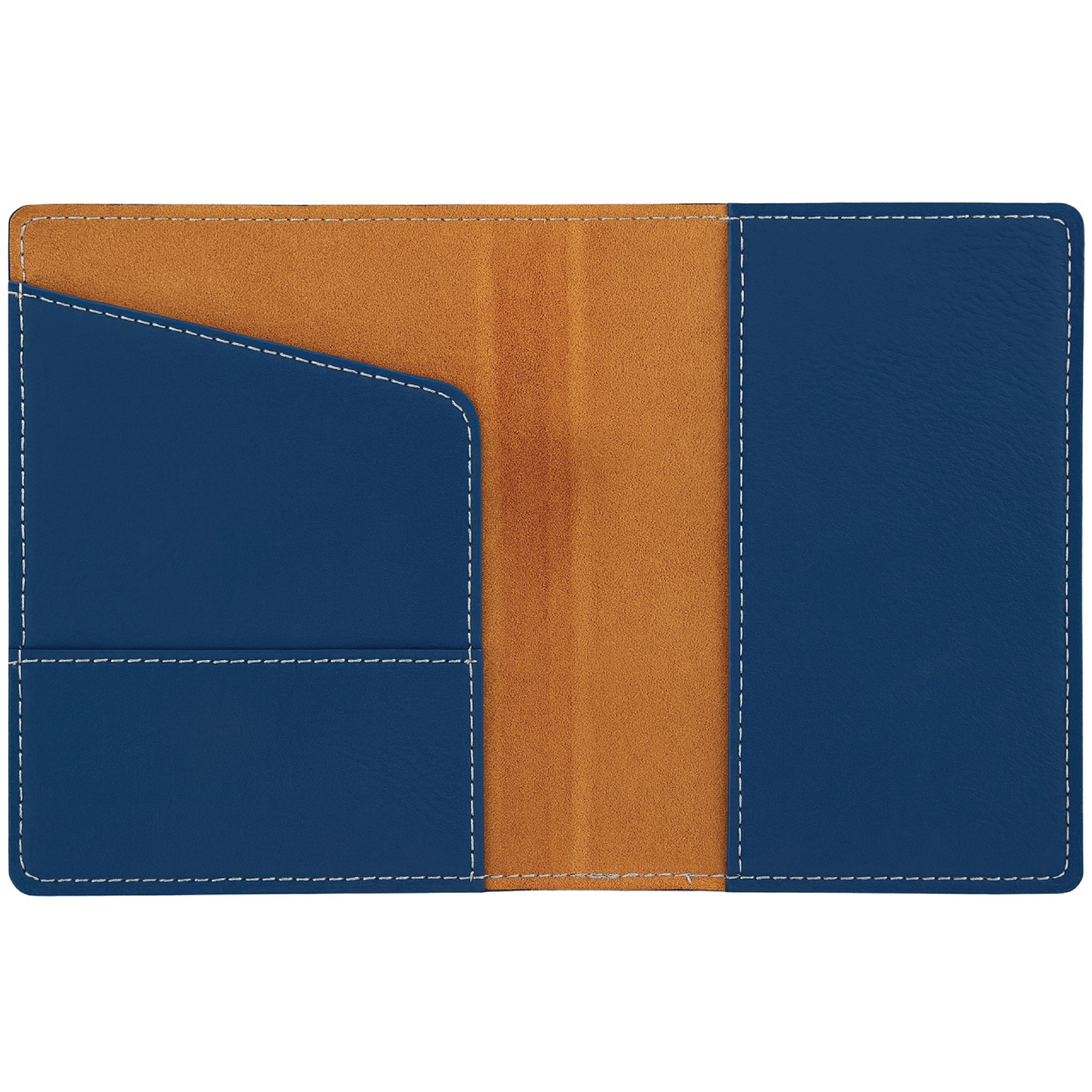 Blue/Silver Leatherette Passport Holder 3
