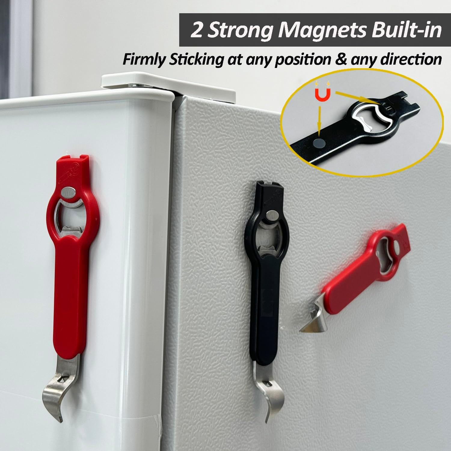 3-in-1 Magnetic Soda Can & Can & Beer Bottle Opener 3