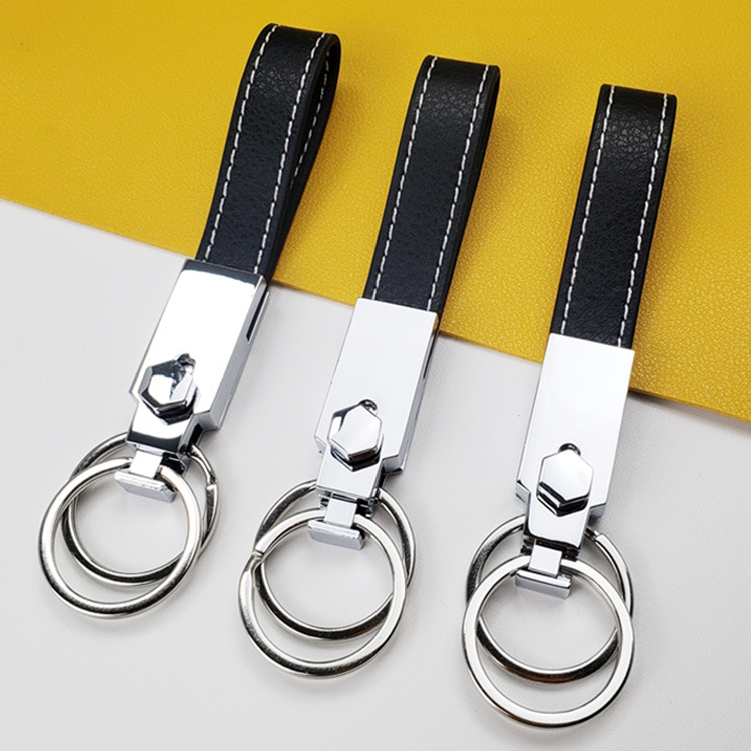 PU Leather Metal Key Chain 5