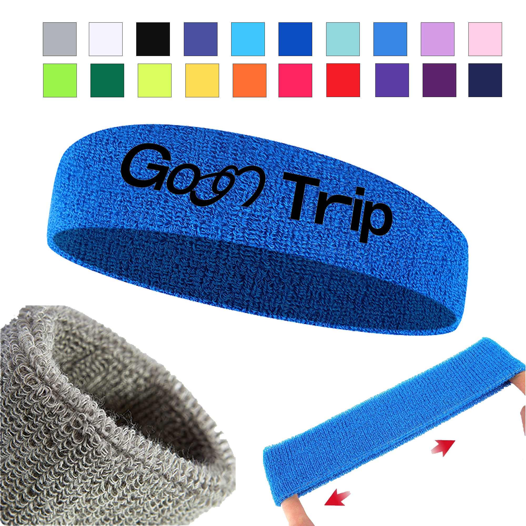Multi Colored Towel Headband 3