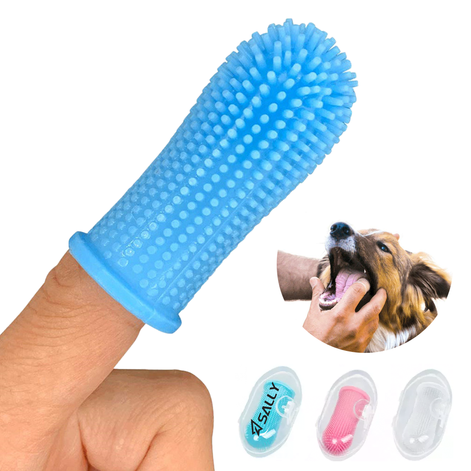 Pet Silicone Finger Toothbrush 1