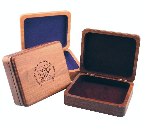 Wood Presentation Box, 6" x 5" x 2" 12