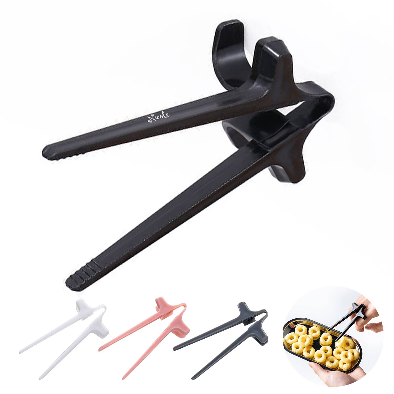 Chopsticks Lazy Person Assistant Clip, custom kitchen gadget with logo imprint 9