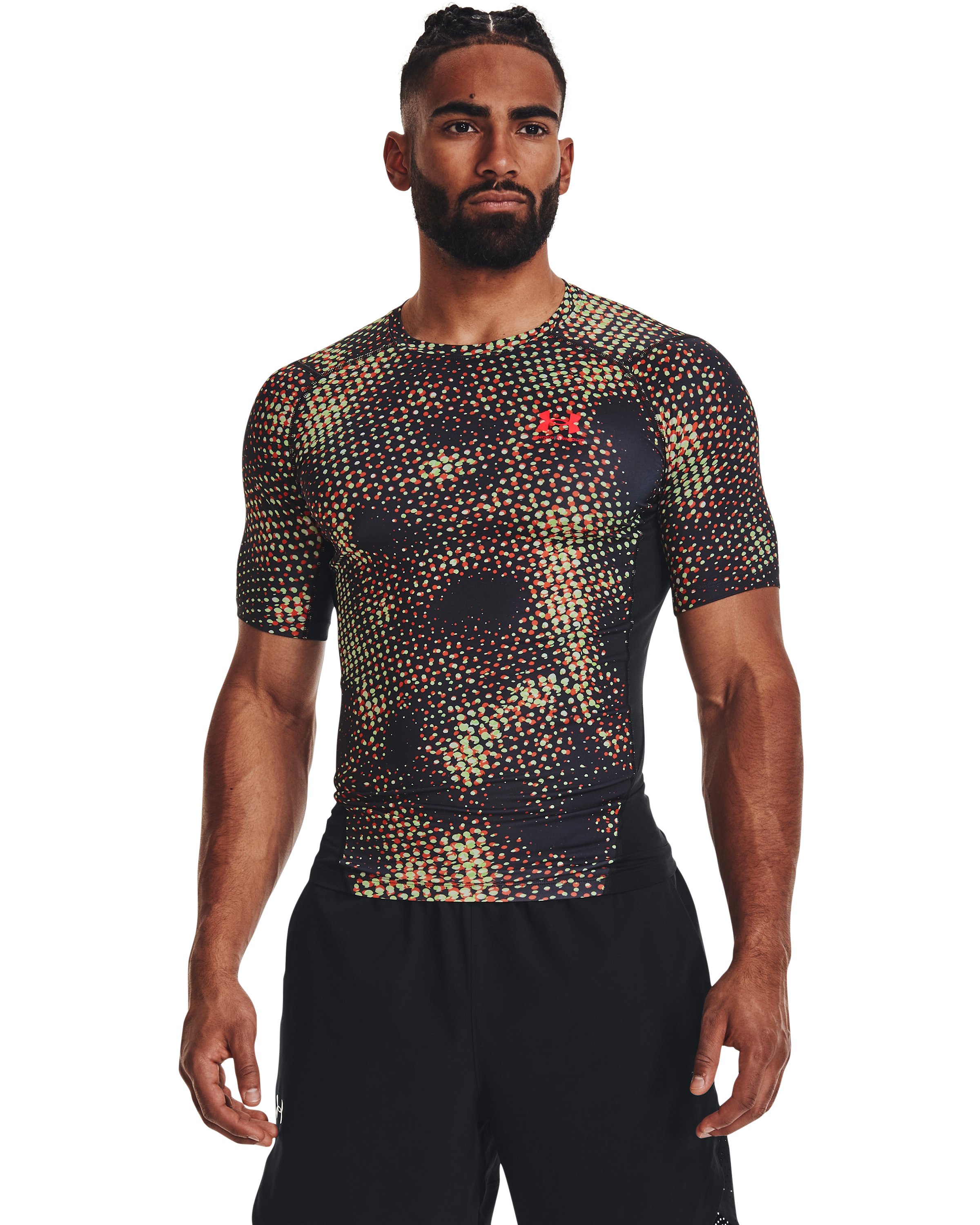 HeatGear Printed Men's Compression Short Sleeve 3