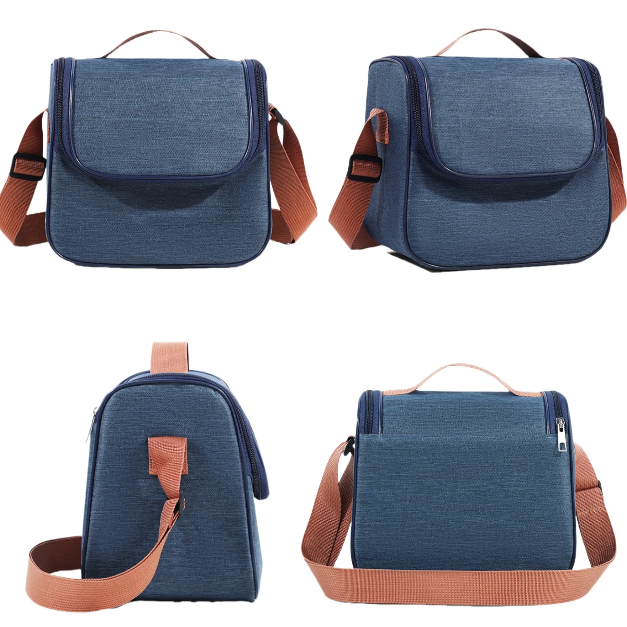 Insulated Thermal Lunch Tote Cooler Bag With Shoulder Strap 6