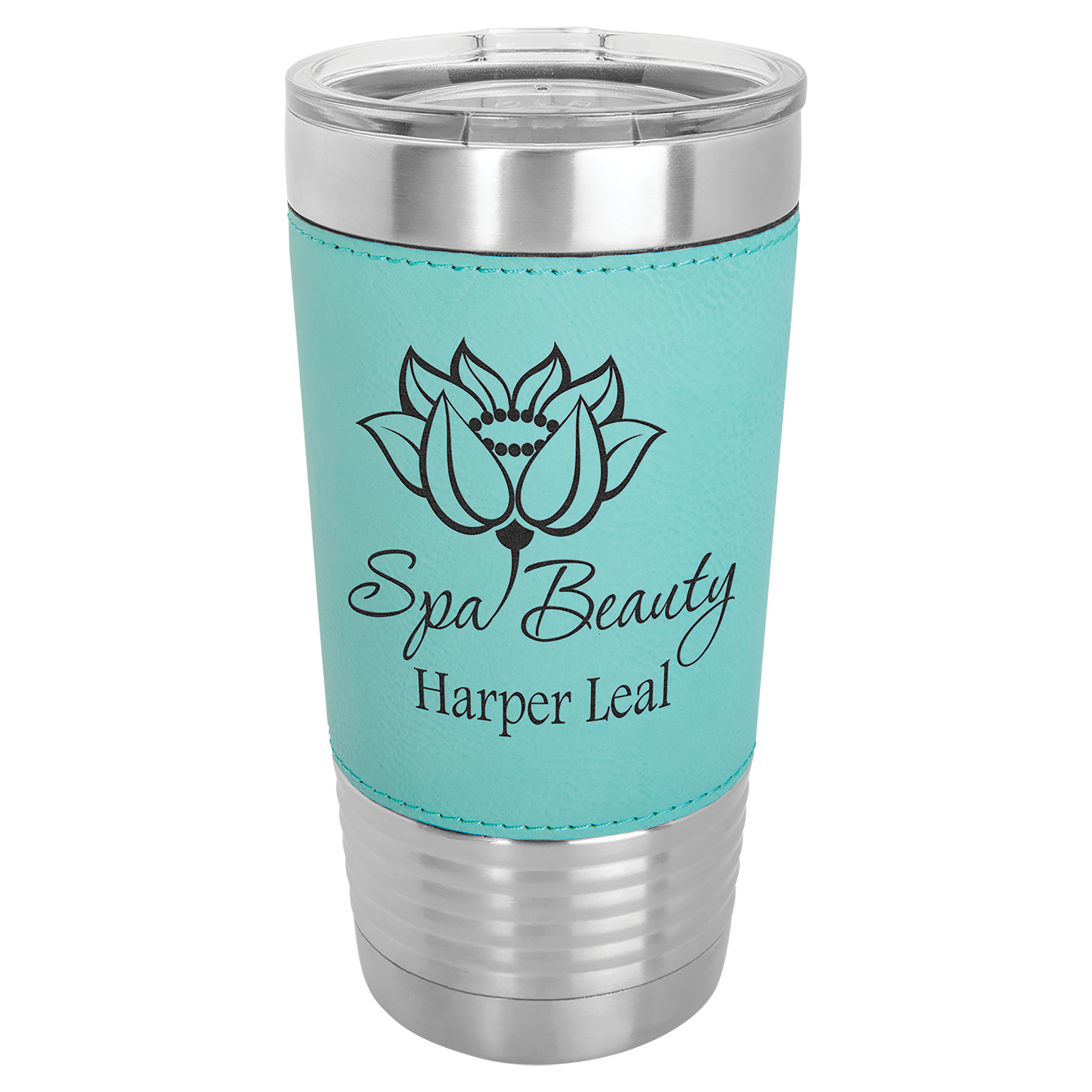 20 oz Laserable Leatherette Polar Camel Tumbler w/ Clear Lid 13
