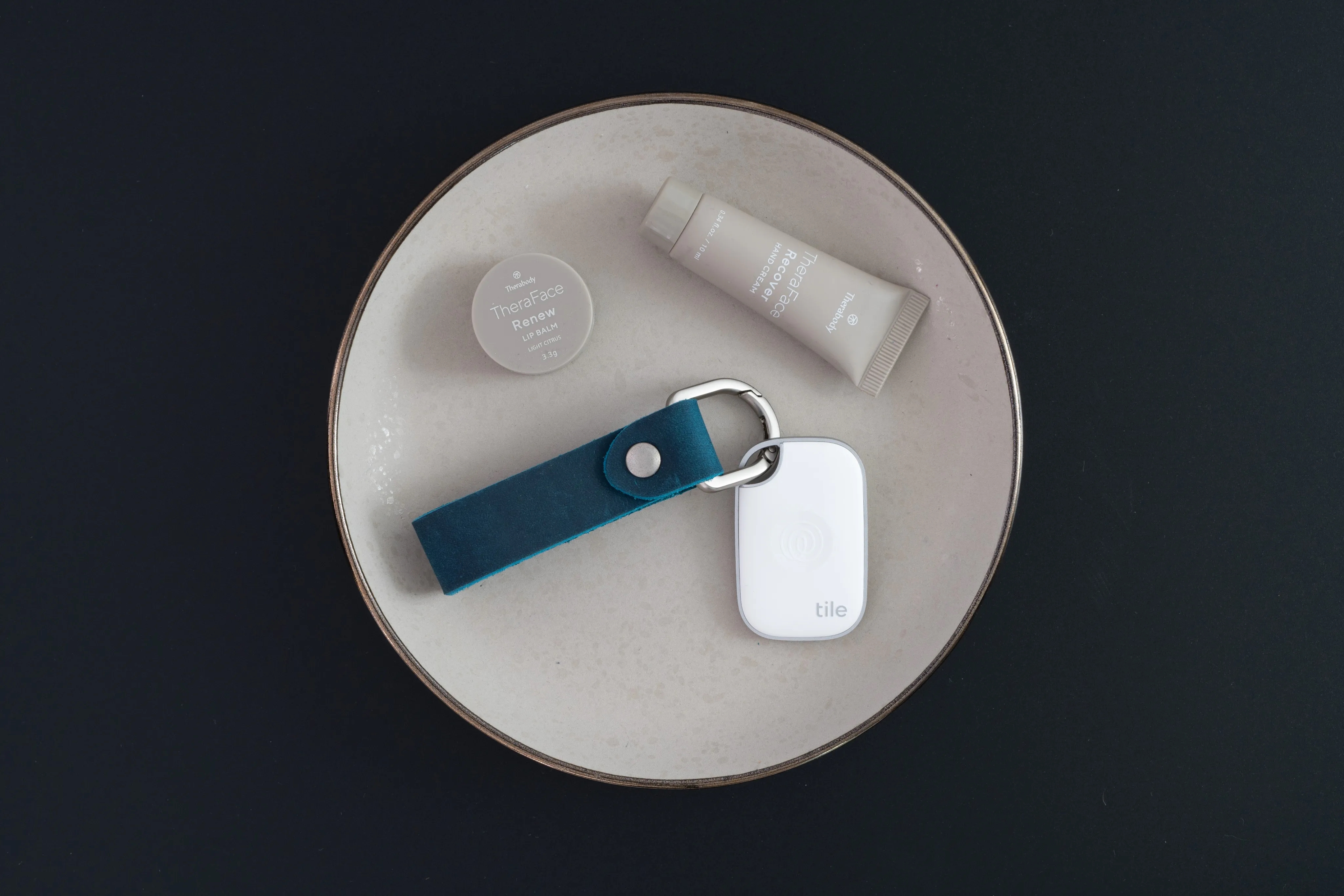 New Tile Pro with Full Grain Leather Key Fob 4