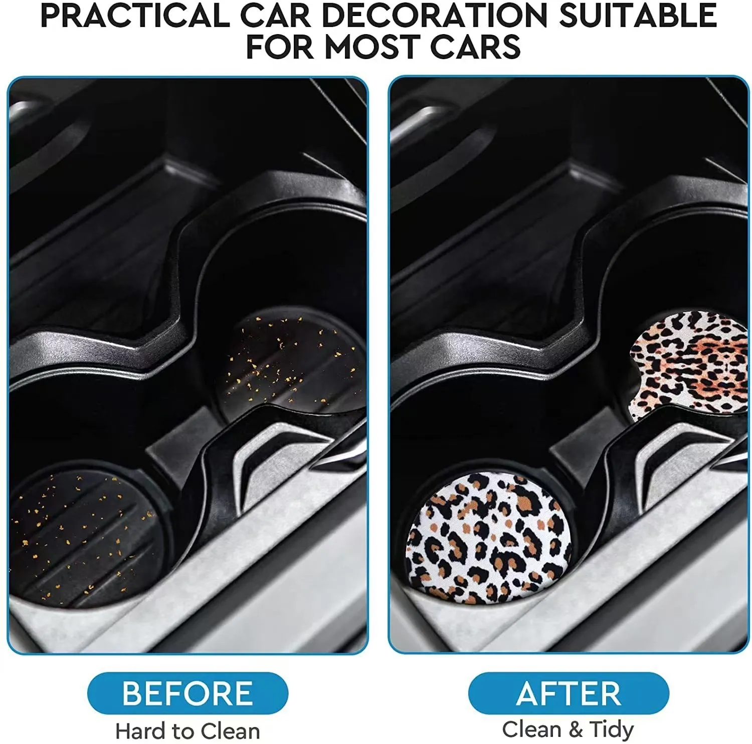 Car Coasters Bulk Cup Mat Sublimation Blanks Rubber 10