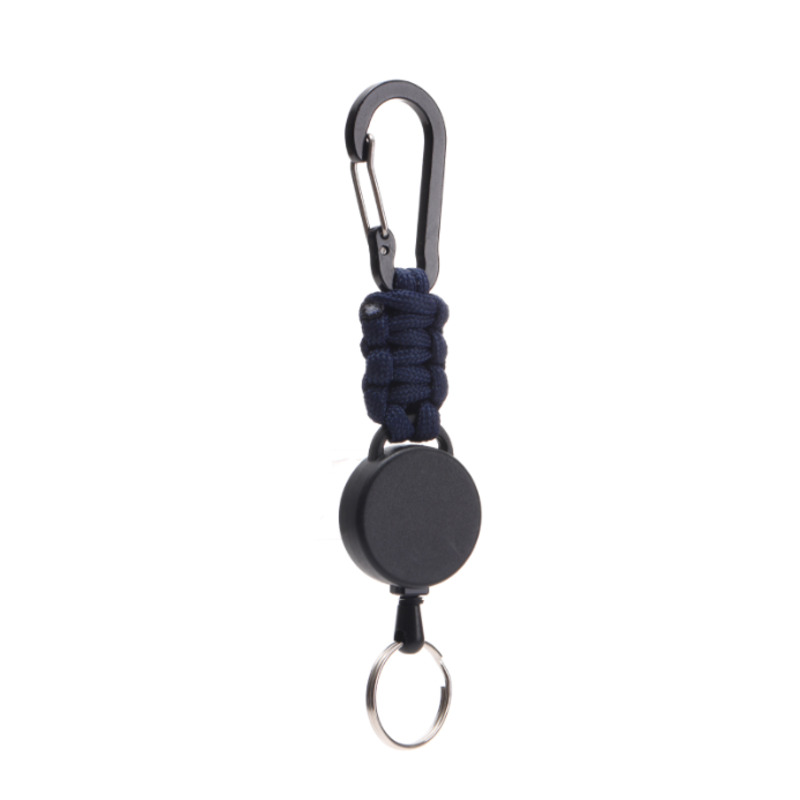 Retractable Paracord Keychain W/ Carabiner 2