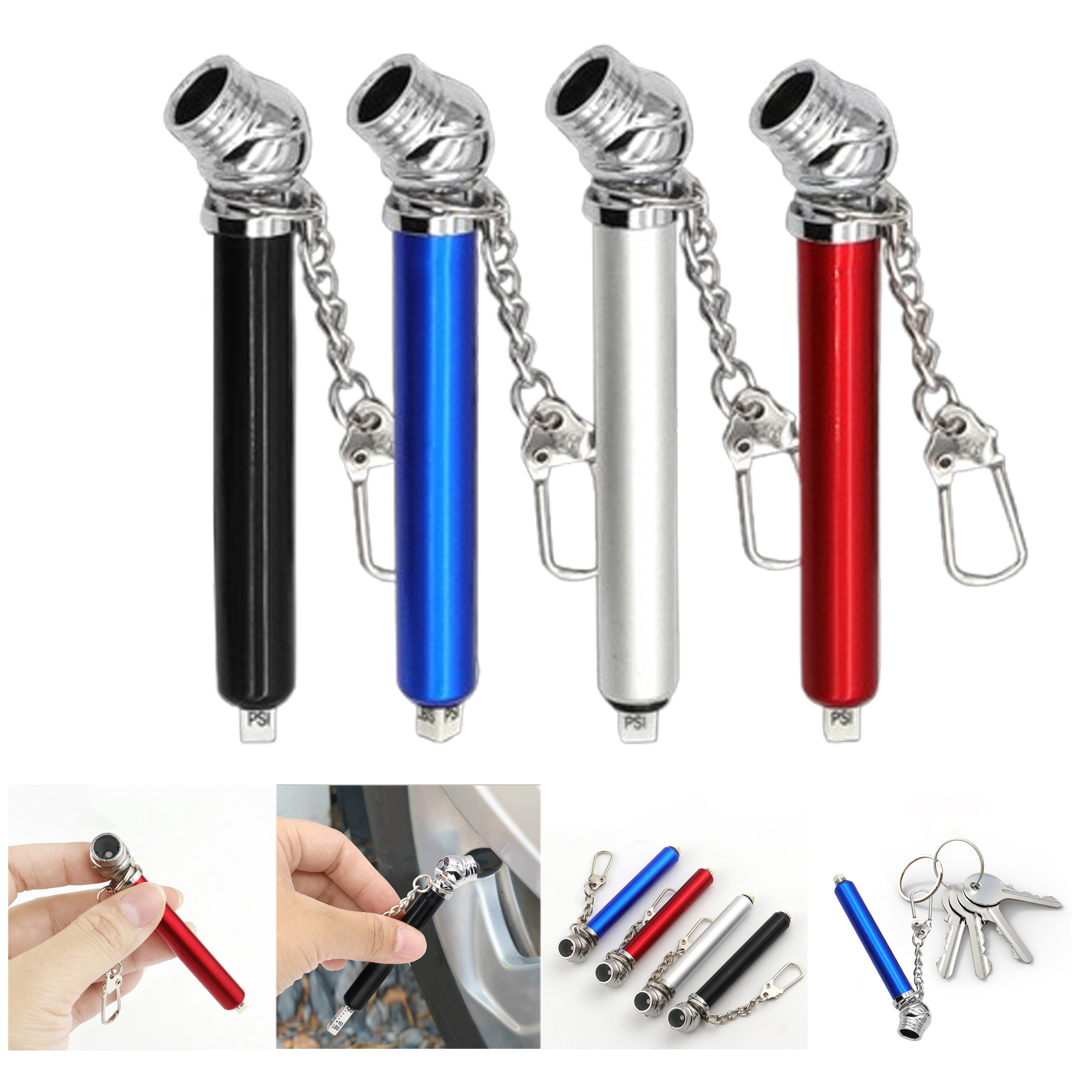 Mini Tire Pressure Gauge Keychain 2