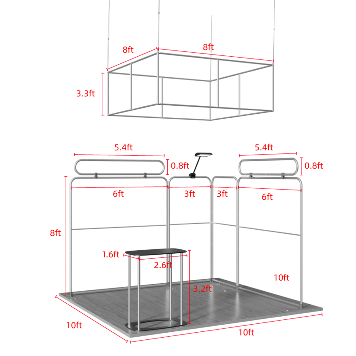 10'x10' Tradeshow Booth Kit - A Kit 1