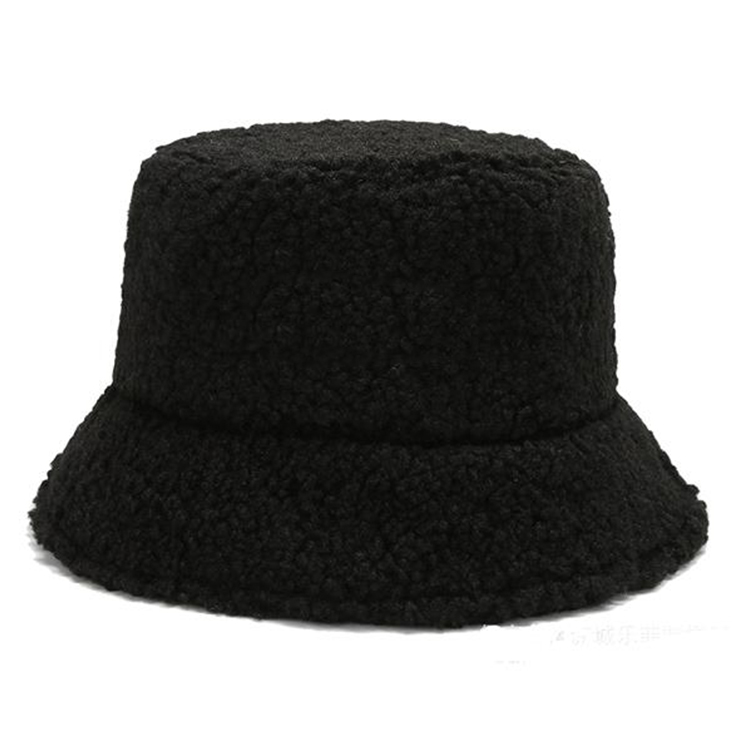 Lamb Wool Bucket Plush Hat 2