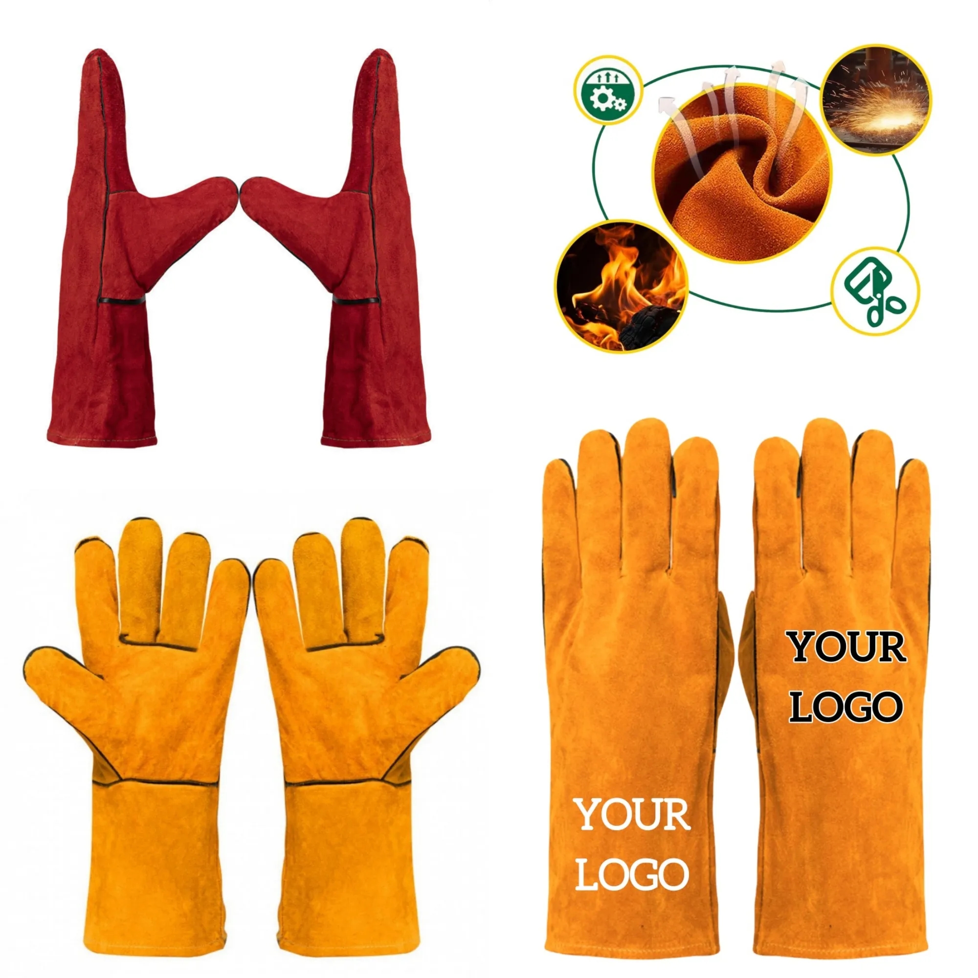 Premium Cowhide Welding Gloves 4