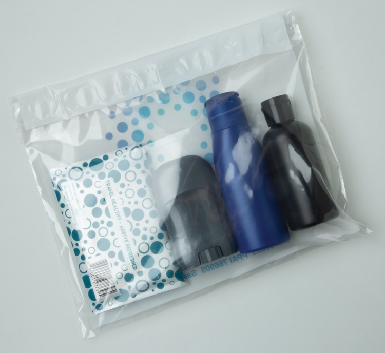 Clear Peel & Seal White Underlay 1-Sided Plastic Bag (10" x 8") 3