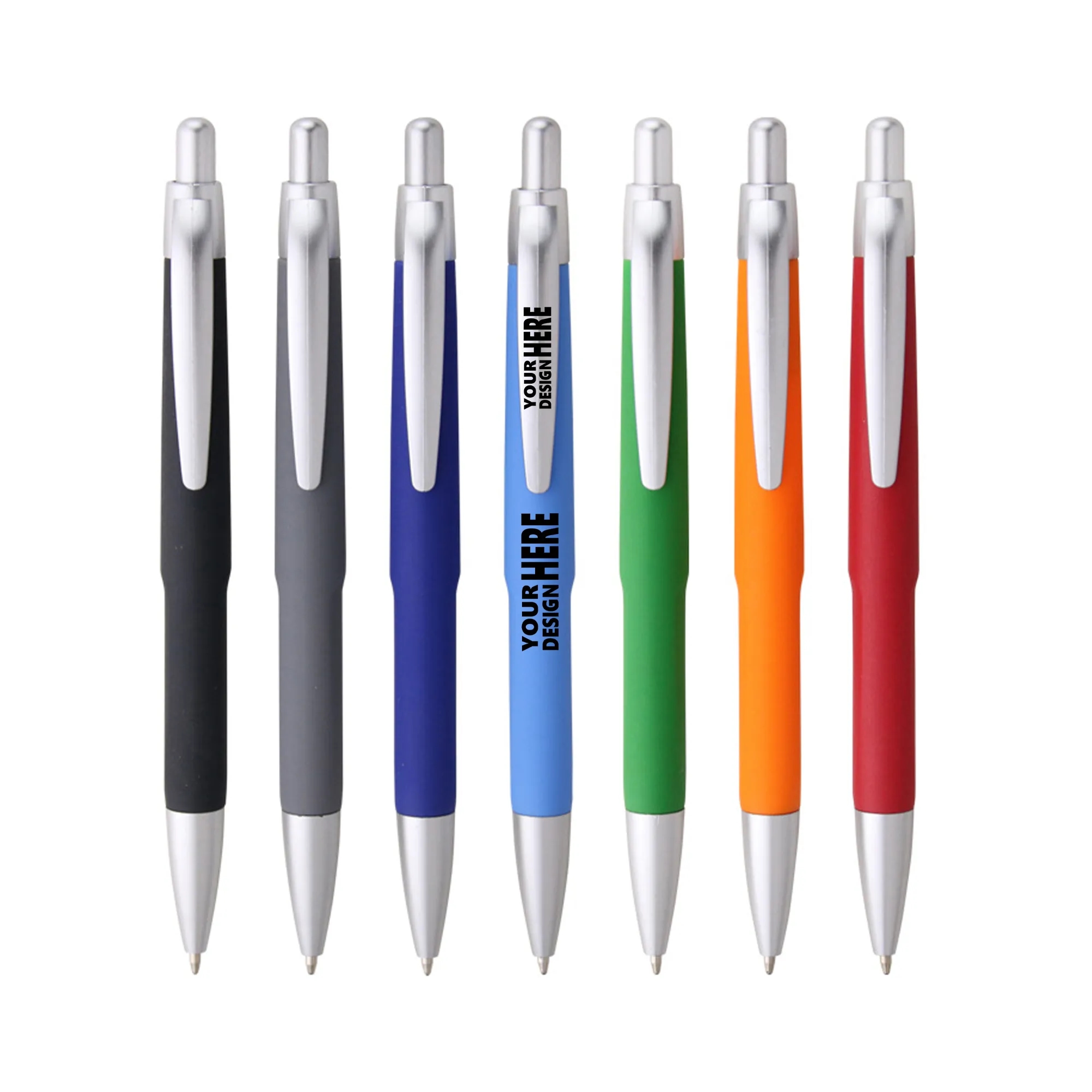 Spray Coated Barrel Promotional Ballpoint Pen