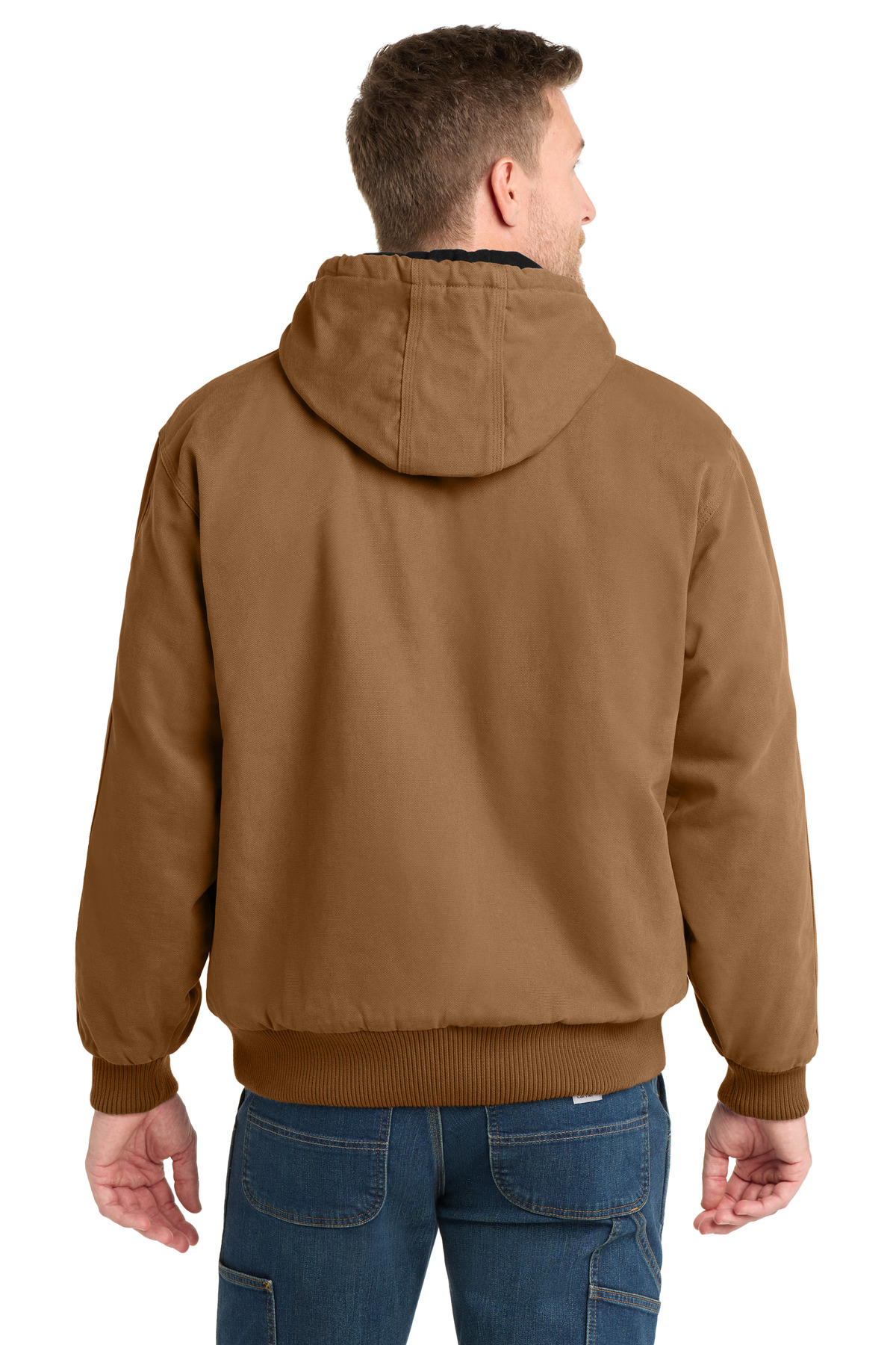 CornerStone Washed Duck Cloth Insulated Hooded Work Jacket. CSJ41 9