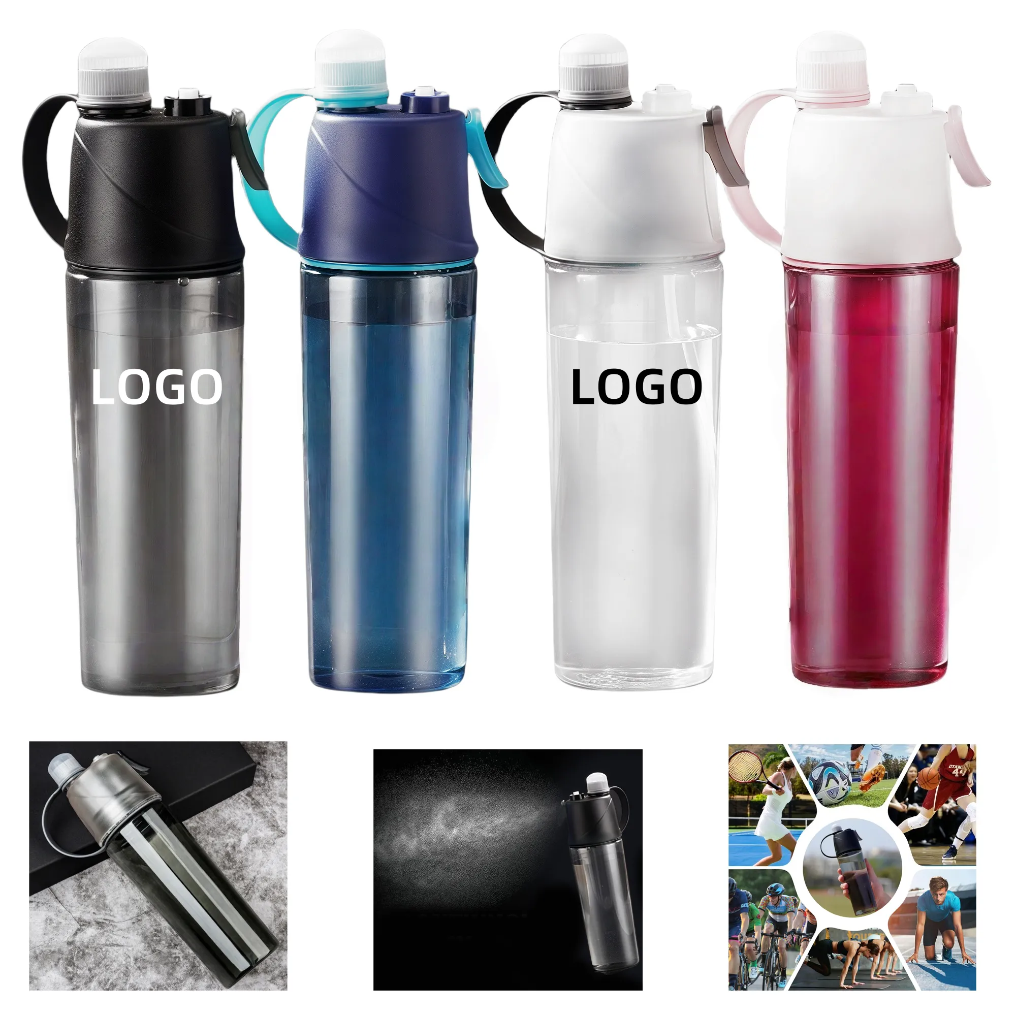 Misting Water Bottle, 2-in-1 Mist and Sip Bottles 6