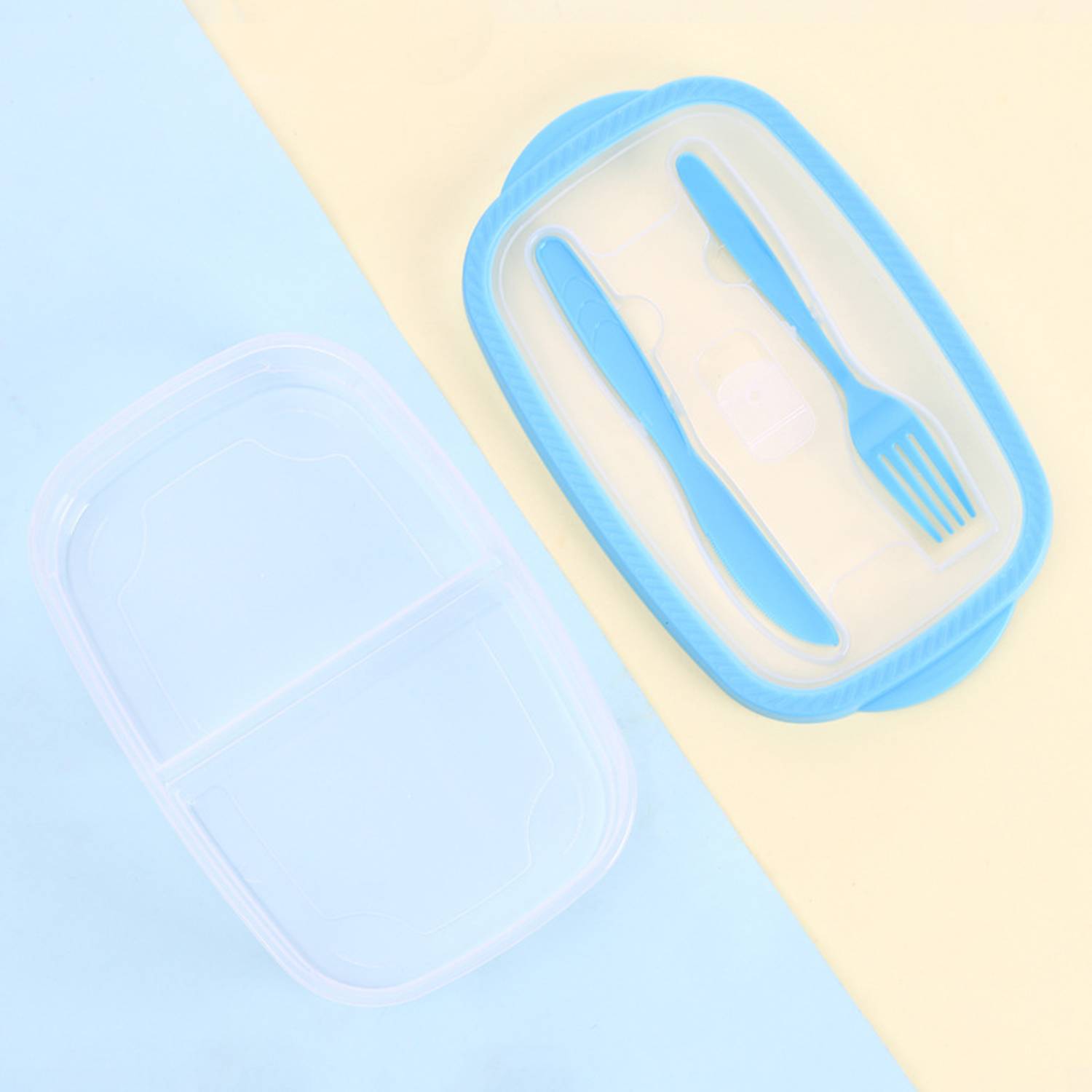 Plastic Seal Tight Prep Lunch Box with Lids Airtight 4