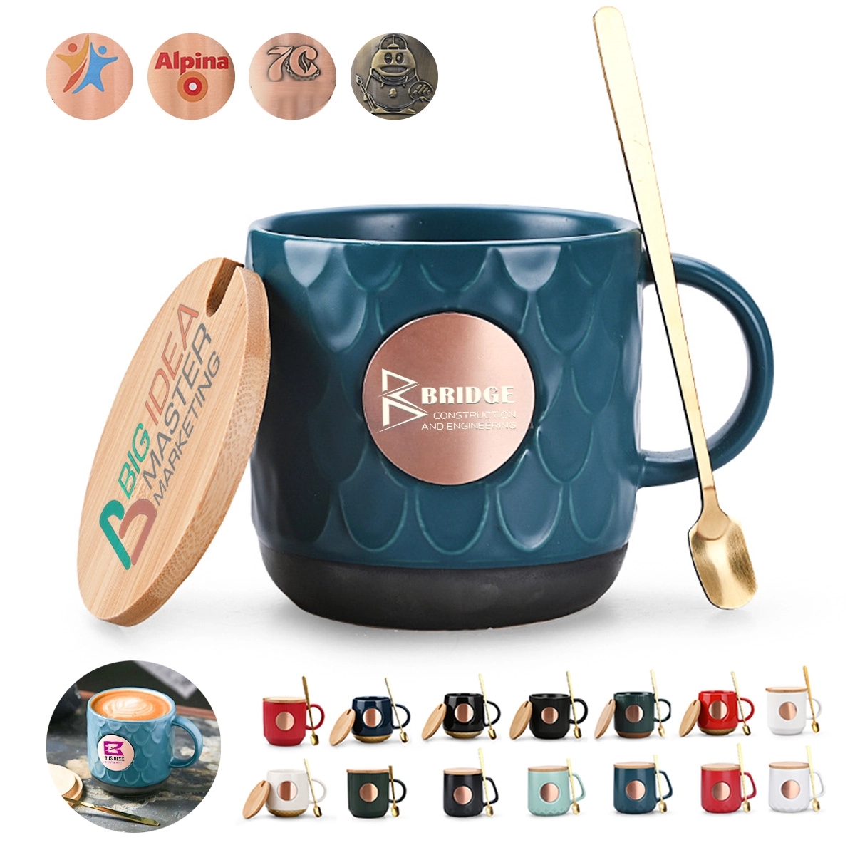 16 Oz Cafe Cup Mermaid Coffee Mug With Handle 4