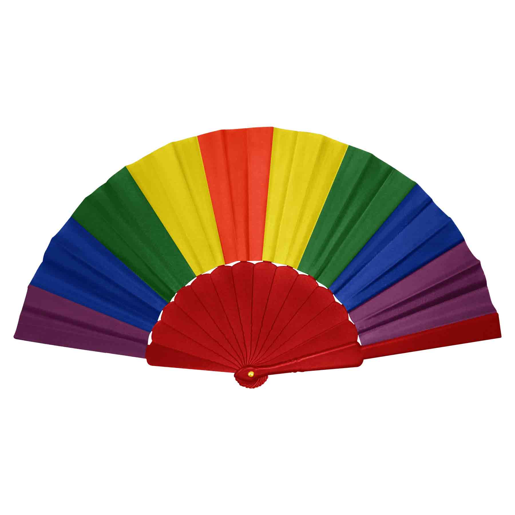 9" Plastic Folding Hand Fan 12