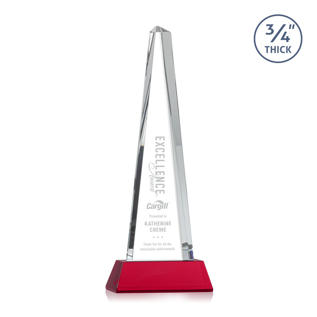 Majestic Tower Award on Newhaven Base - Red 3
