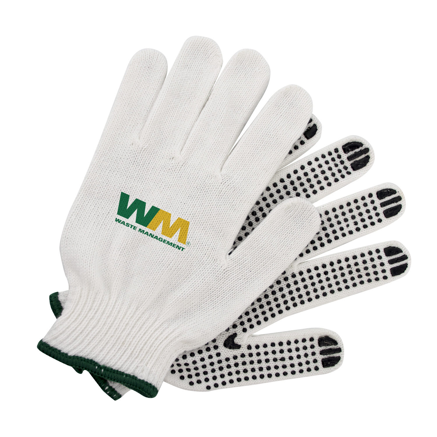 Cotton Work Gloves w/ Rubber Grip Dots 4