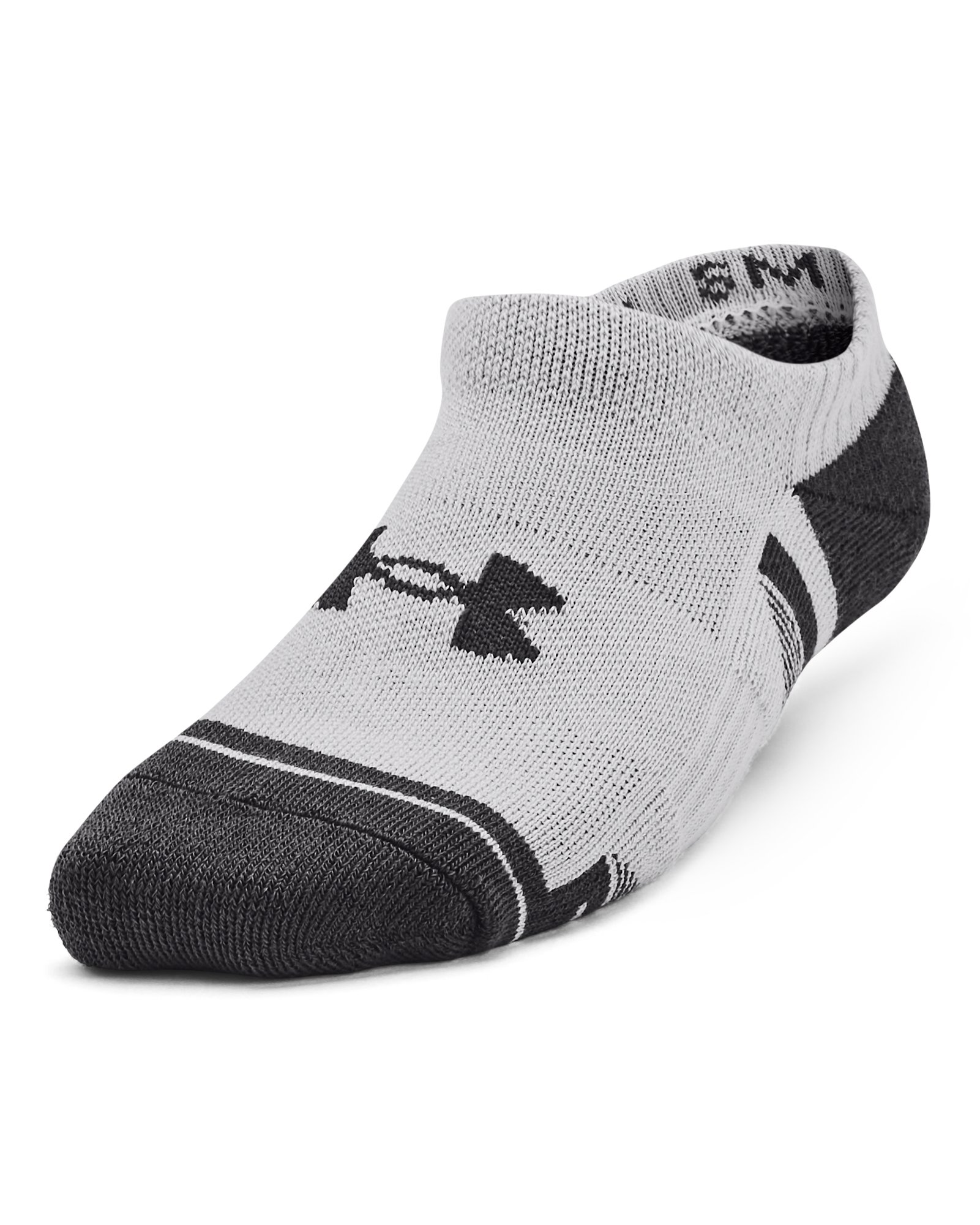 UA Performance Tech Kids' 3-Pack No Show Socks 4