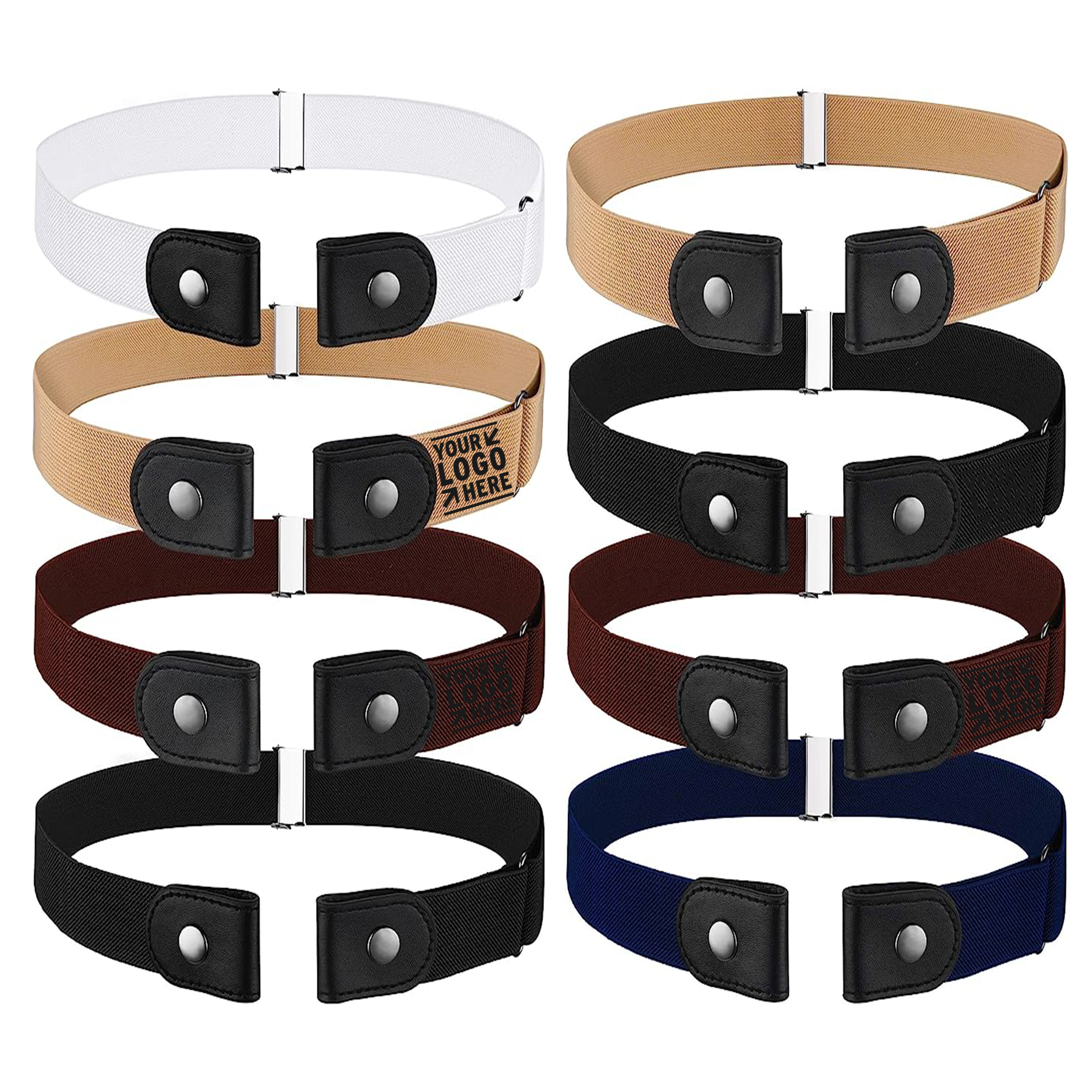 No Buckle Stretch Belt Adjustable Unisex Belt 2