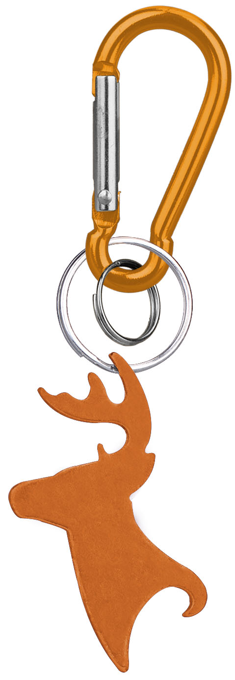 Big Buck Shaped Bottle Opener Key Holder and Carabiner 1