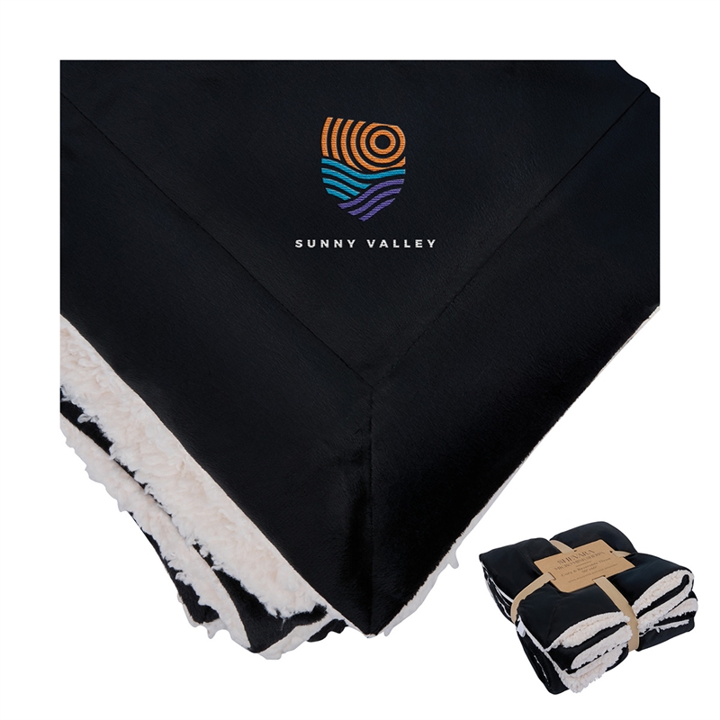 Brookline Micro Mink Sherpa Blanket