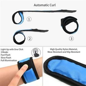 LED Light Up Slap Bracelets Night Sports Safety Wrist Band 13