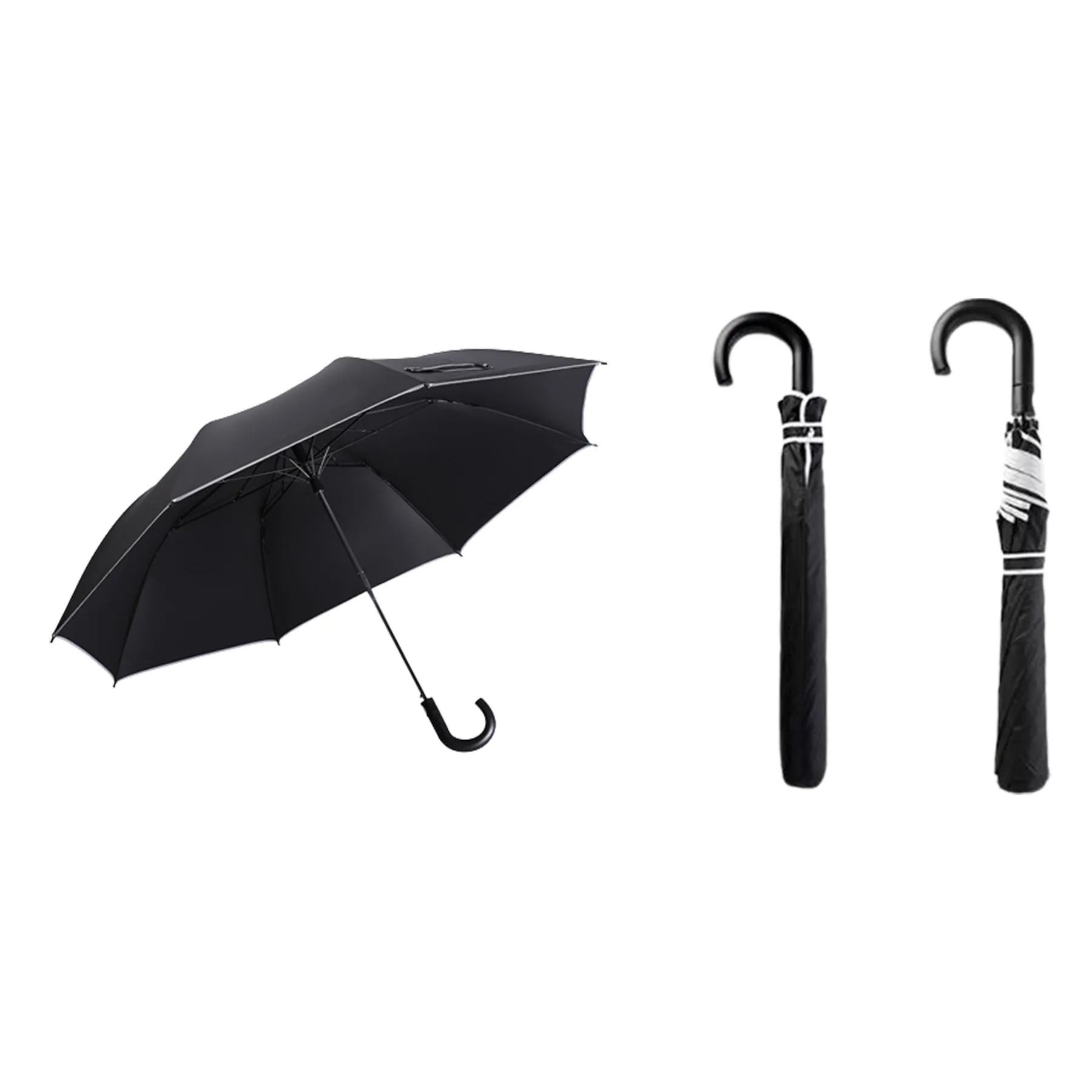 24-Inch Two-Fold Semi-Automatic Golf Folding Umbrella 2