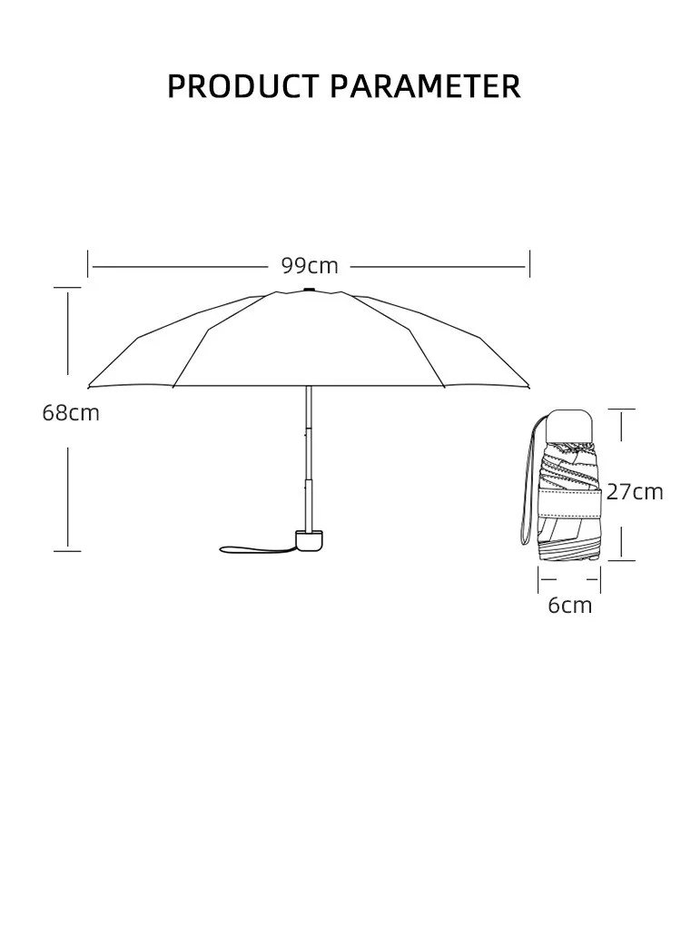 Travel Foldable Umbrella 2