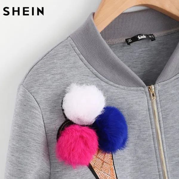 Sequin Ice Cream Patch Knit Jacket 5
