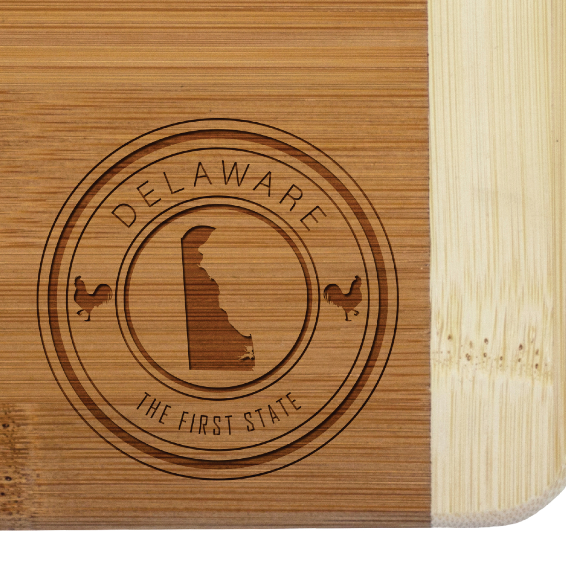 Delaware State Stamp 2-Tone Bar Board 1