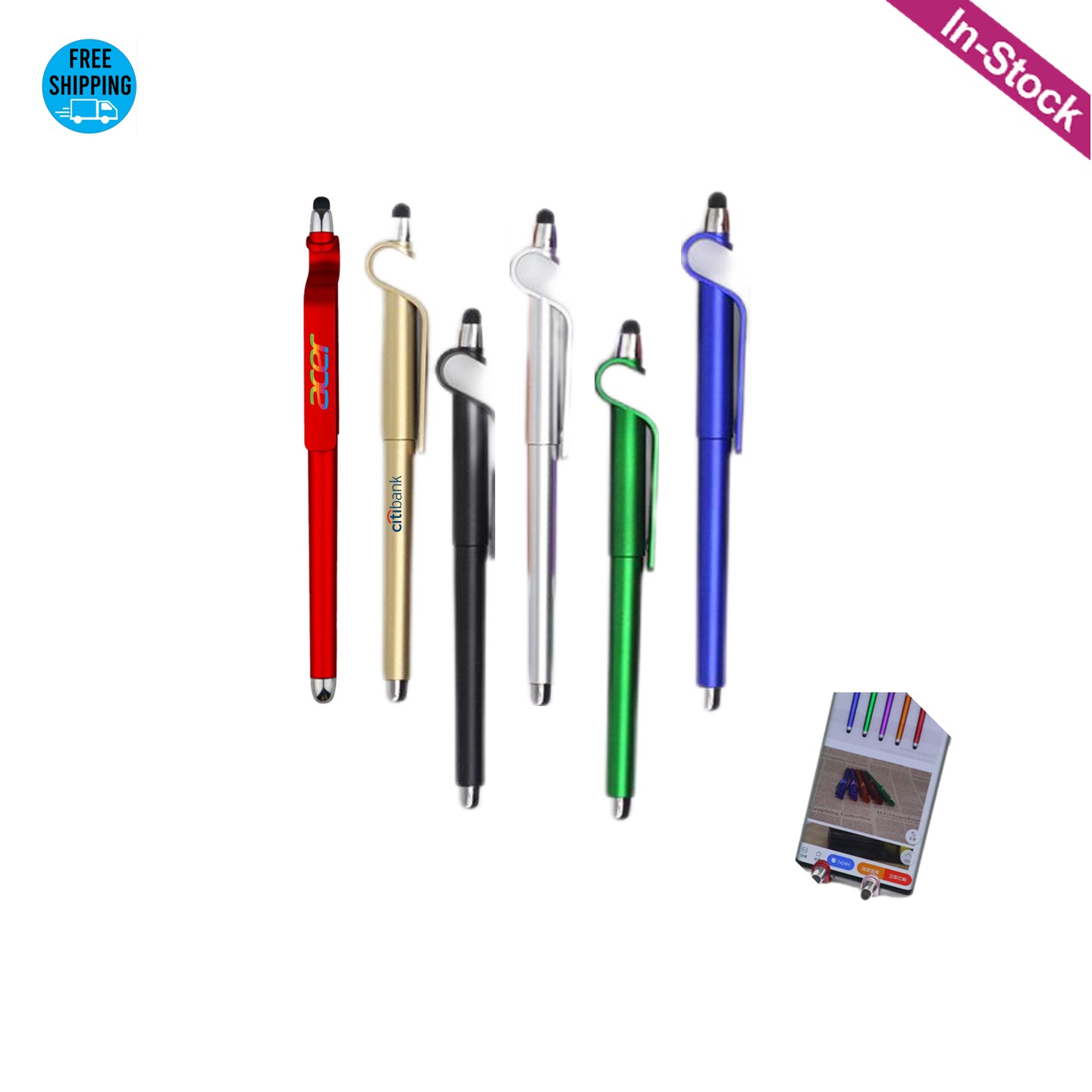 Phone Stand Stylus Gel Pen 2