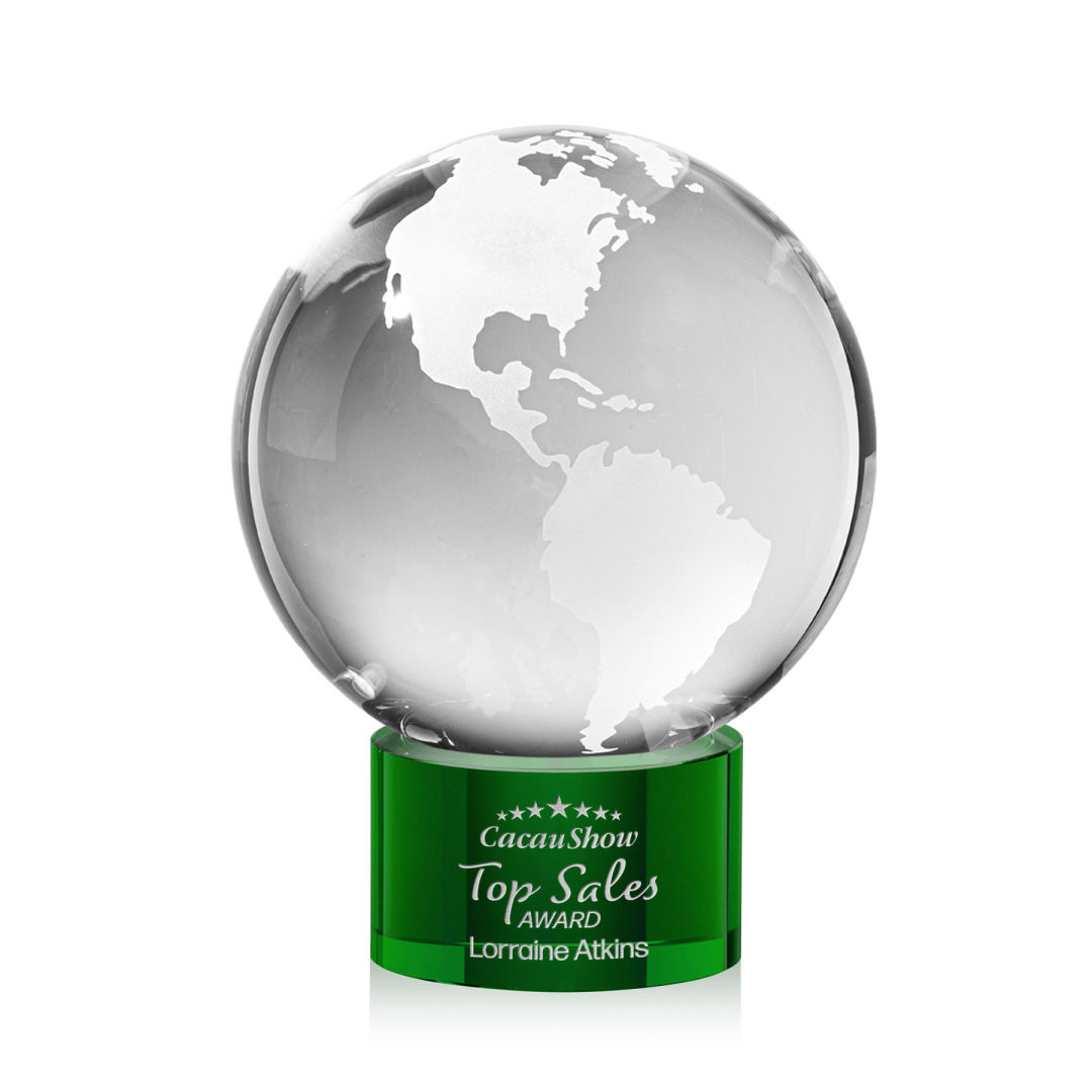 Globe Award on Marvel Base - Green 18