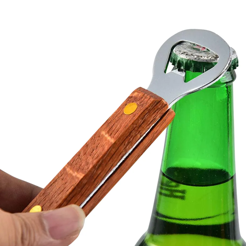 Dual-Ended Wood Bottle and Can Opener 7