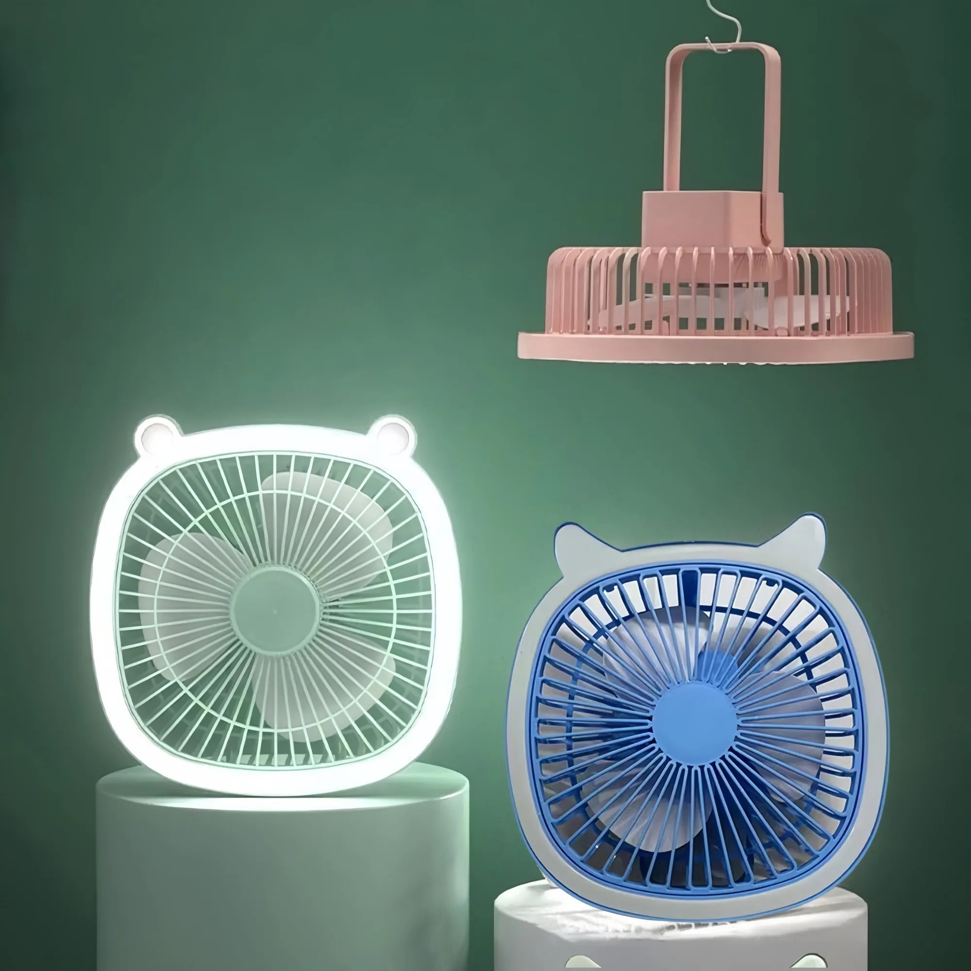 LED Light Multi-Functional Electric Fan 2