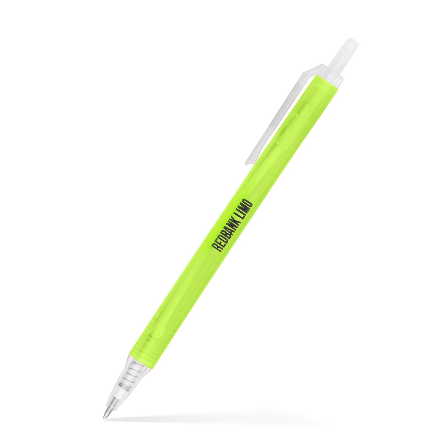 Amber Frosted Translucent Stick Click Pen 15