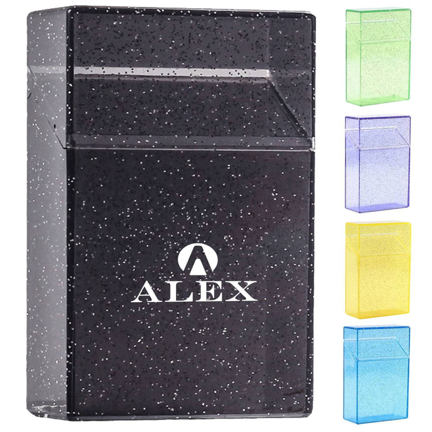Portable Plastic Transparent Thin Cigarette Storage Case 2